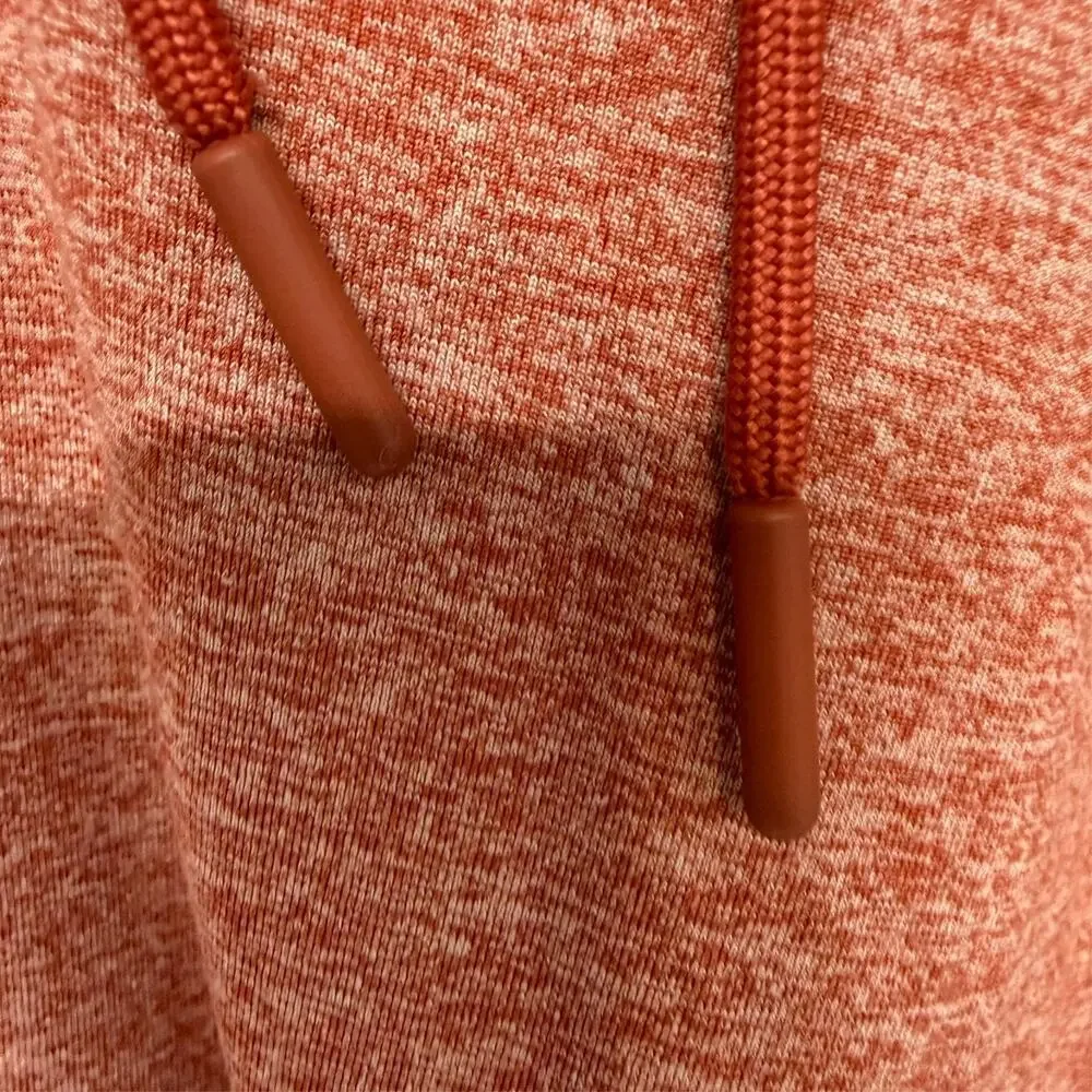 Athleta Uptempo Hoodie Sweatshirt Womens Large Cameo Orange Athleisure 382882 - Picture 8 of 13